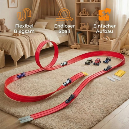 Lunaki | Flexibles Rennstrecken Set mit Autos