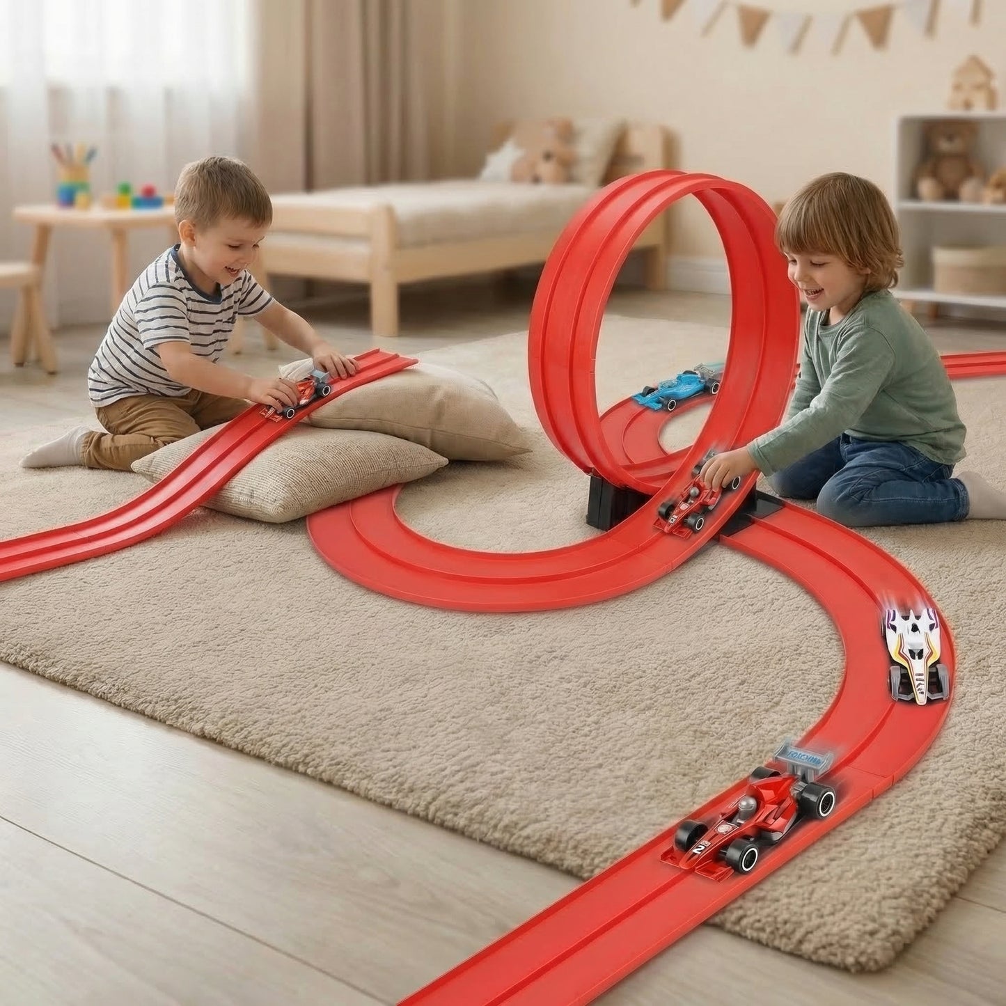 Lunaki | Flexibles Rennstrecken Set mit Autos