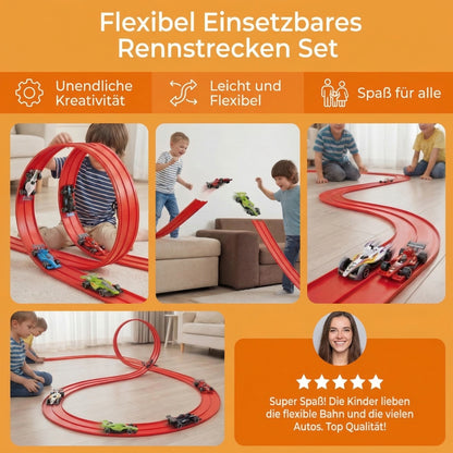 Lunaki | Flexibles Rennstrecken Set mit Autos