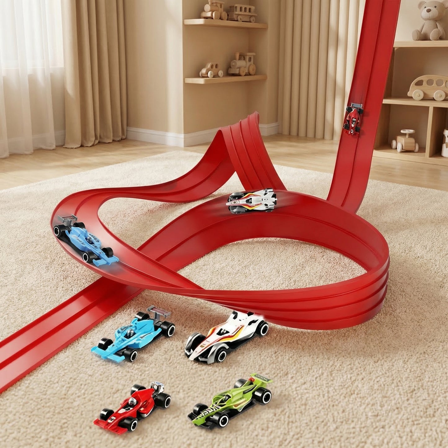 Lunaki | Flexibles Rennstrecken Set mit Autos