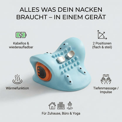 Lunaki | 5-in-1 Nacken-Stretcher mit Wärme & EMS